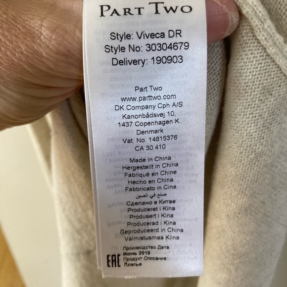 Part two wool maxi dress M - Picture 3 of 6